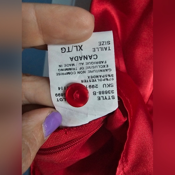 Le Chateau XL Blouse Red - Picture 5 of 7